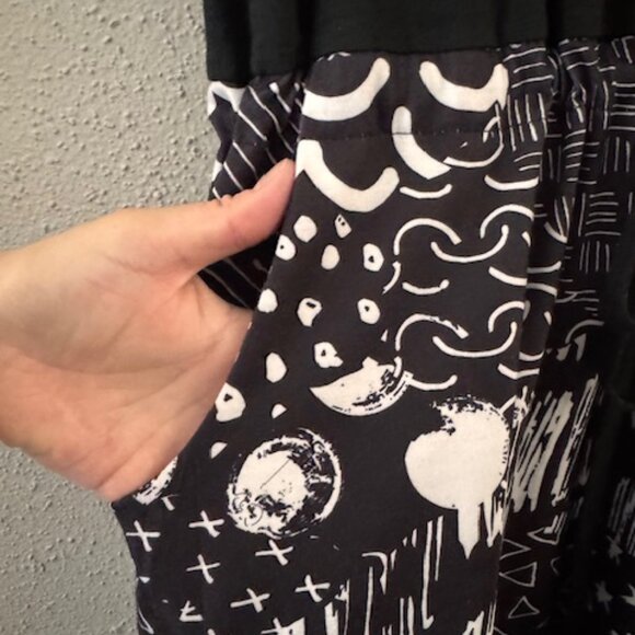 Vestido Negro Boho–Casual (comfortable dress with black top) - Picture 3 of 8